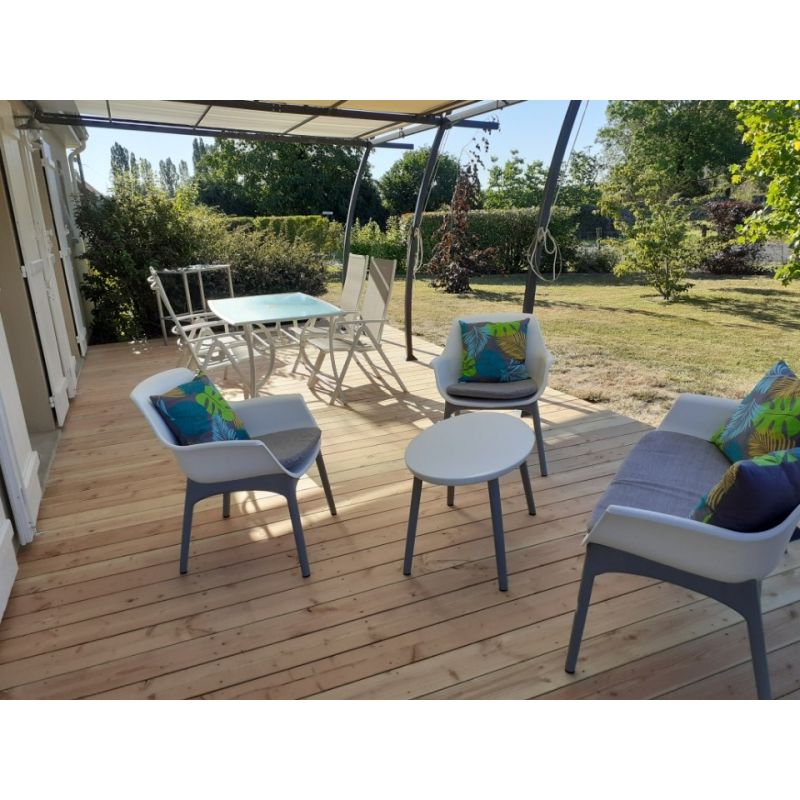 terrasse de douglas - 28x145 - bois naturel et lisse - qualité standard