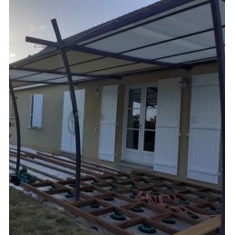 *40 Plots Réglables H140/230mm PVC Pour Lambourde Terrasse Bois