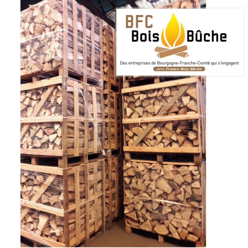 Stere de bois de chauffage sur palette