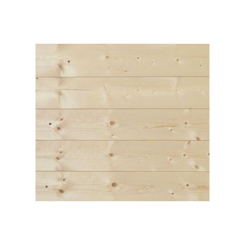 Lot de 7 Lames de lambris 12x90mm Sapin du Nord Raboté Naturel