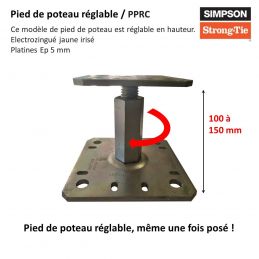 Pied de Poteau Réglable...