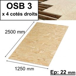 Panneau OSB 3 22mm bords...