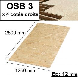 Panneau OSB 3 12mm bords...