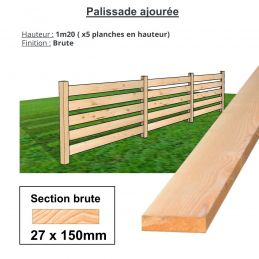 PALISSADE/CLOTURE "AJOURÉE"...