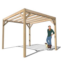 KIT Pergola " Moderne" 3mx3m