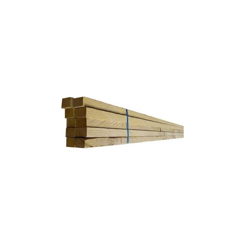 Lot de 10 tasseaux 27x40mm 4m Traité CL2 Jaune Lot de 10 tasseaux 27x40mm 4m Traité CL2 Jaune