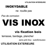 Vis inox & Extérieur