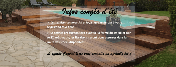 informations congés d'été 2022